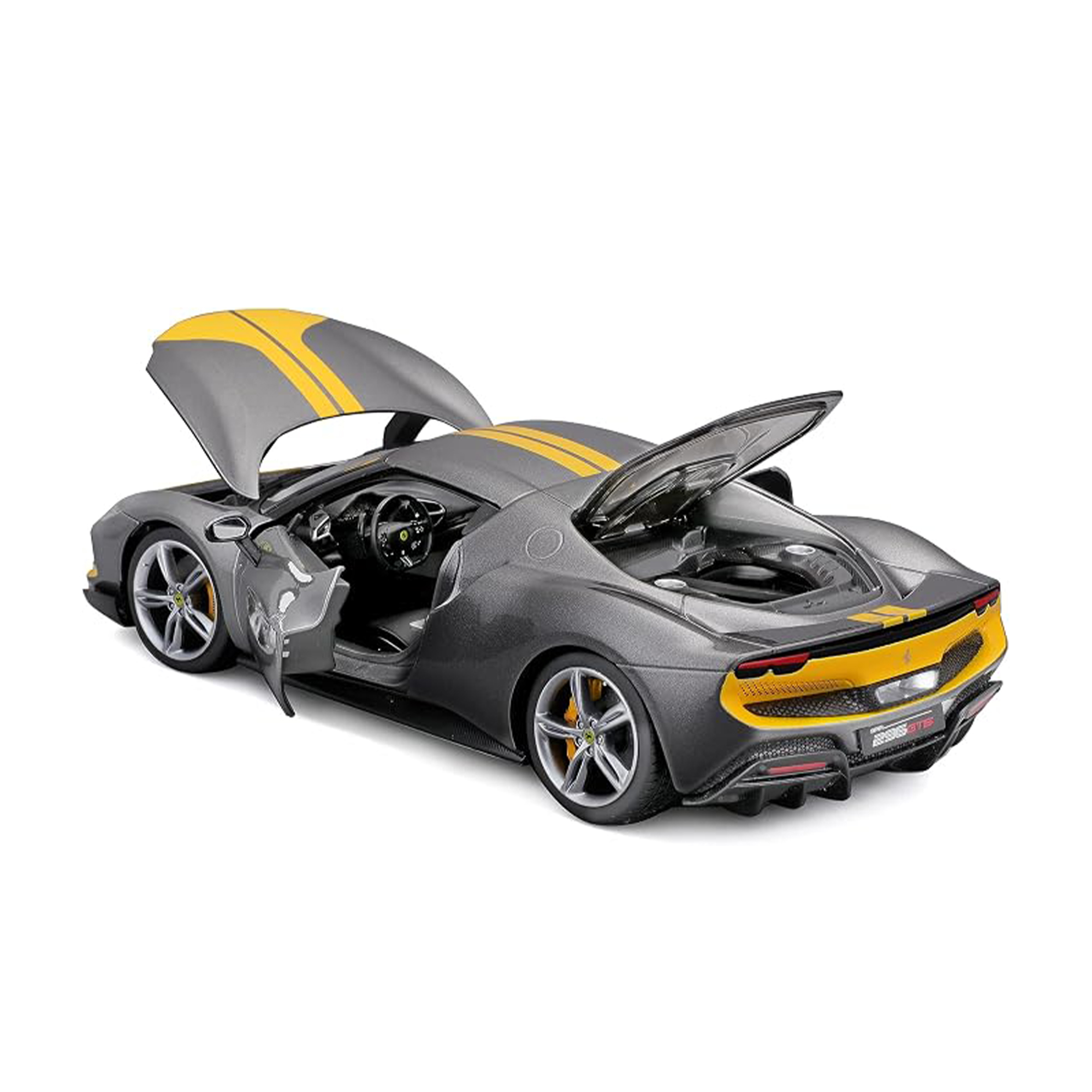 Ferrari 296 GTB Assetto Fiorano — Grey/Yellow | 1:18 - Image 5