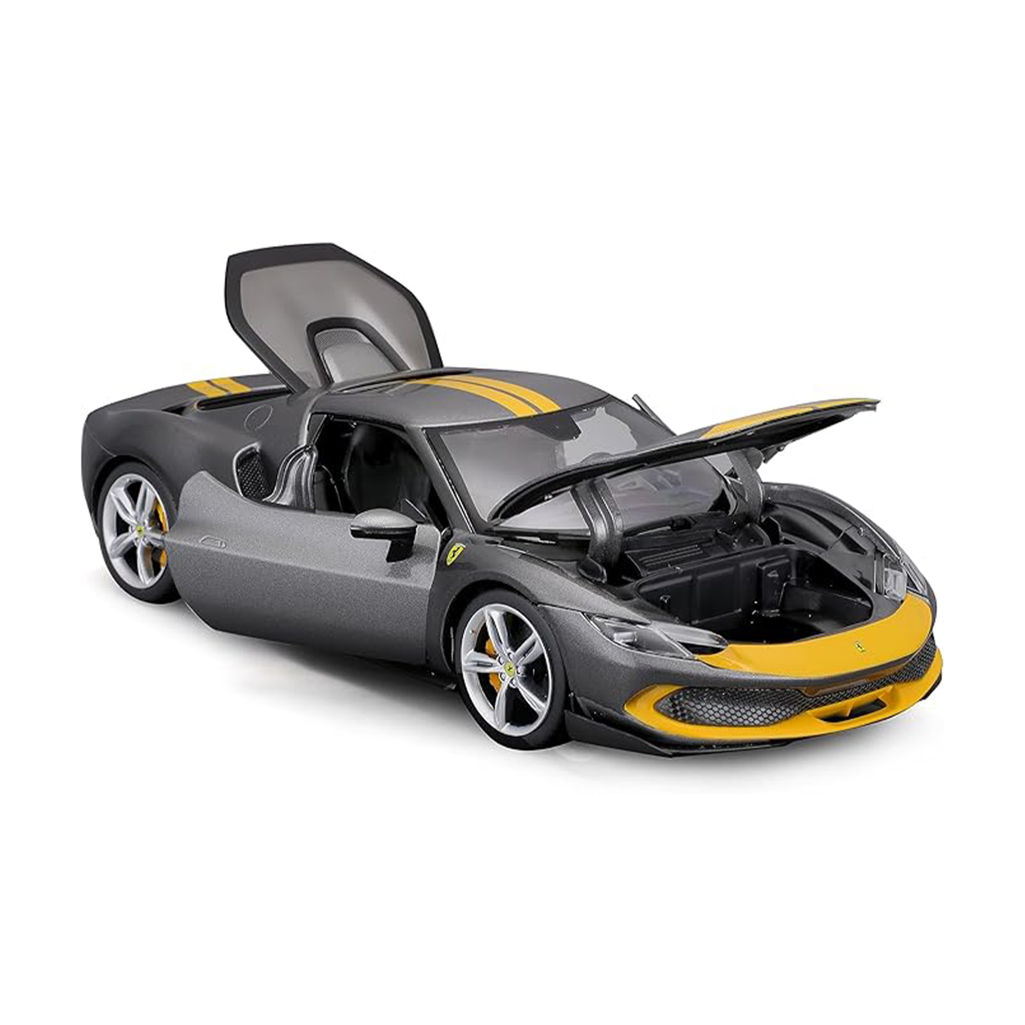 Ferrari 296 GTB Assetto Fiorano — Grey/Yellow | 1:18 - Image 4