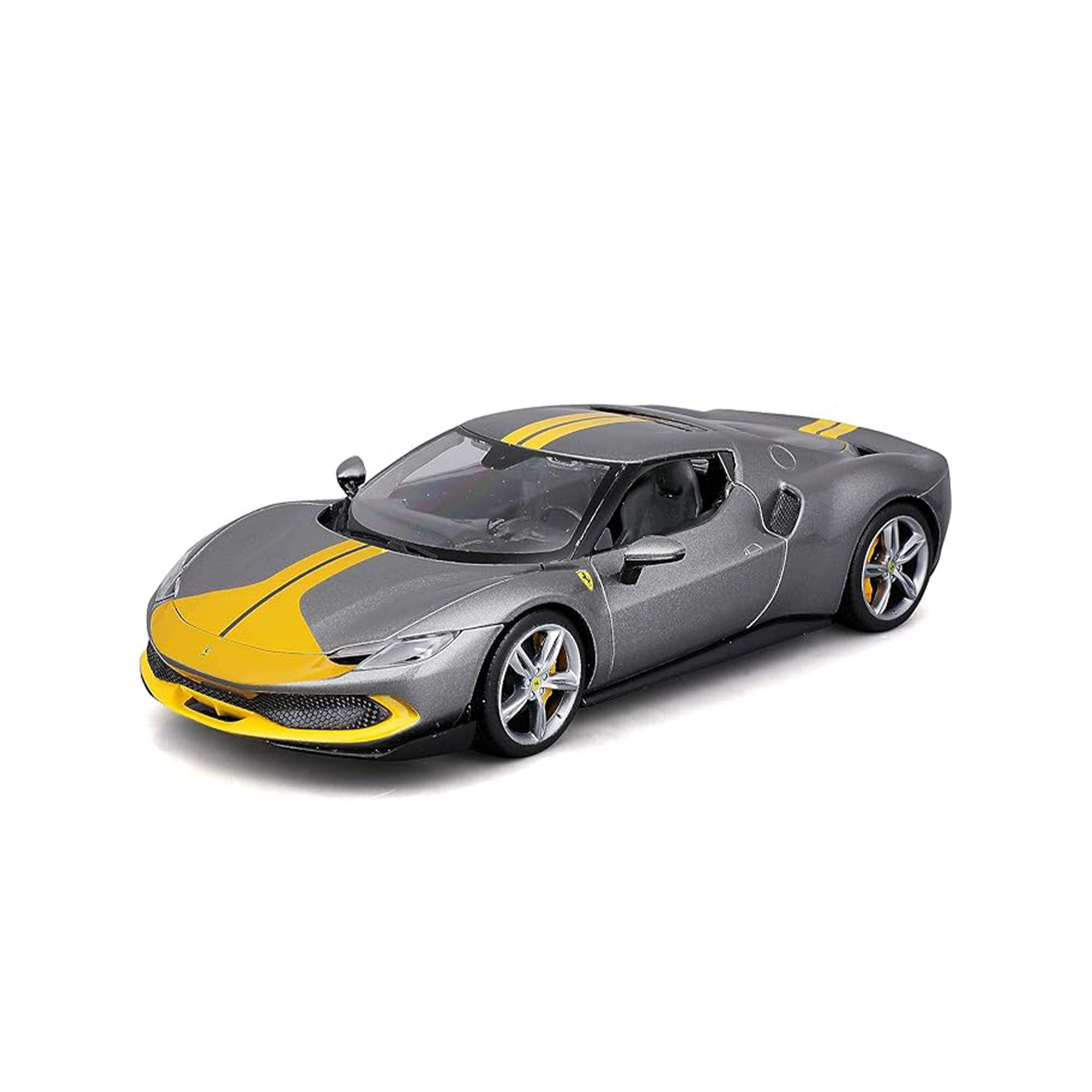 Ferrari 296 GTB Assetto Fiorano — Grey/Yellow | 1:18