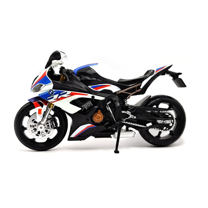 Bmw S1000Rr 2020 Racing Edition Metal Motorcycle Model — White | 1:12