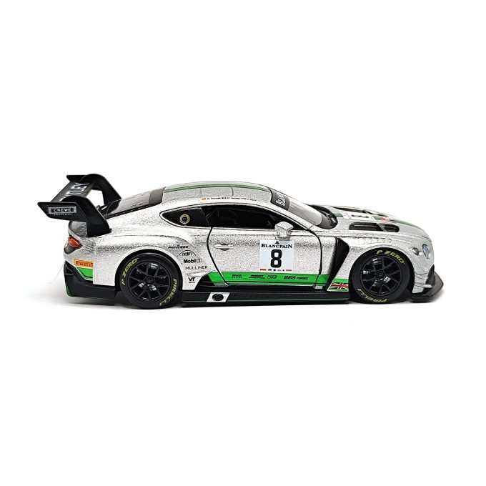 Bentley Contntl Gt3 2018 Blancpain Media Day #8 Model — Silver | 1:32