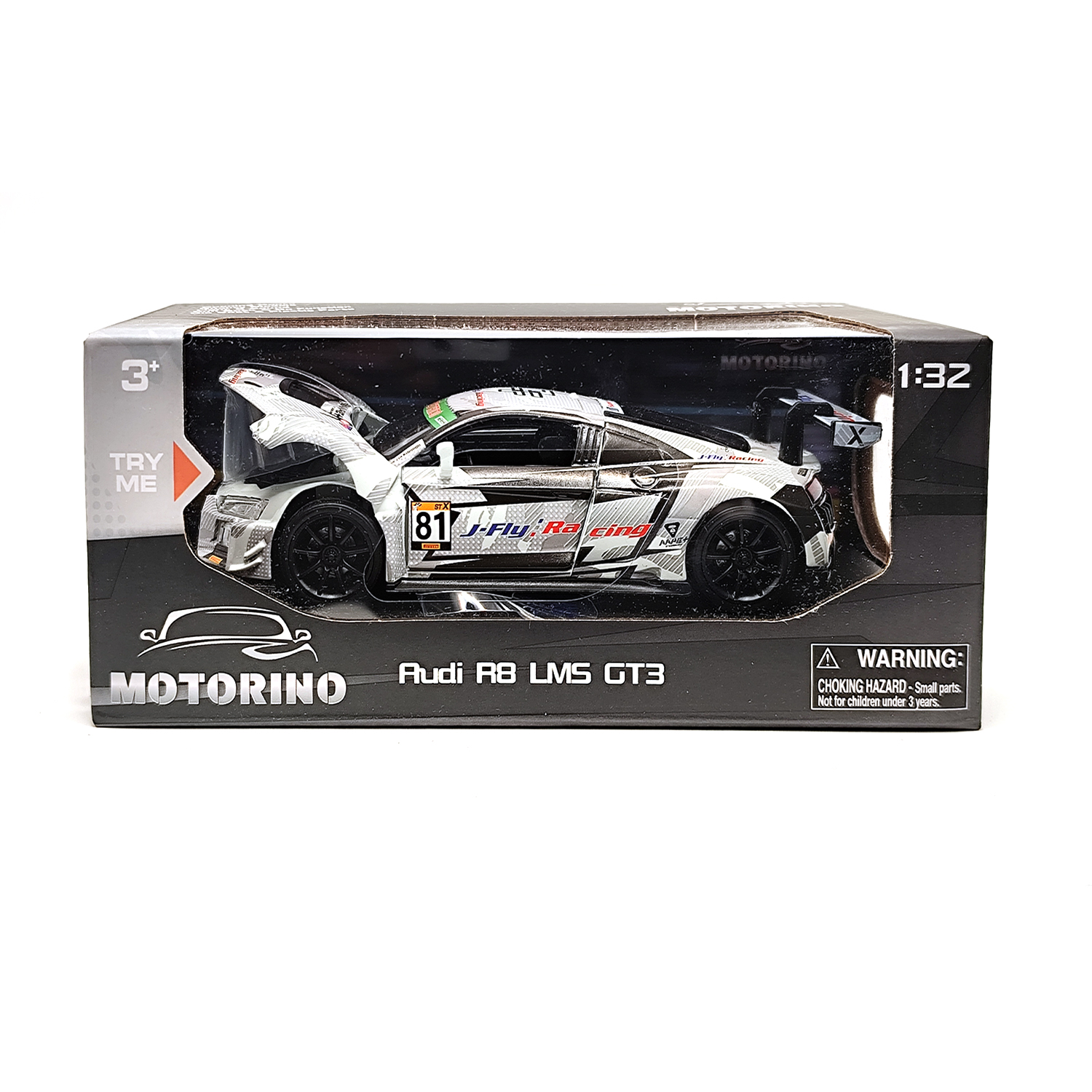 Audi R8 Lms Gt3 2018 Super Taikyu/Aape #81 White Model — White | 1:32 - Image 4