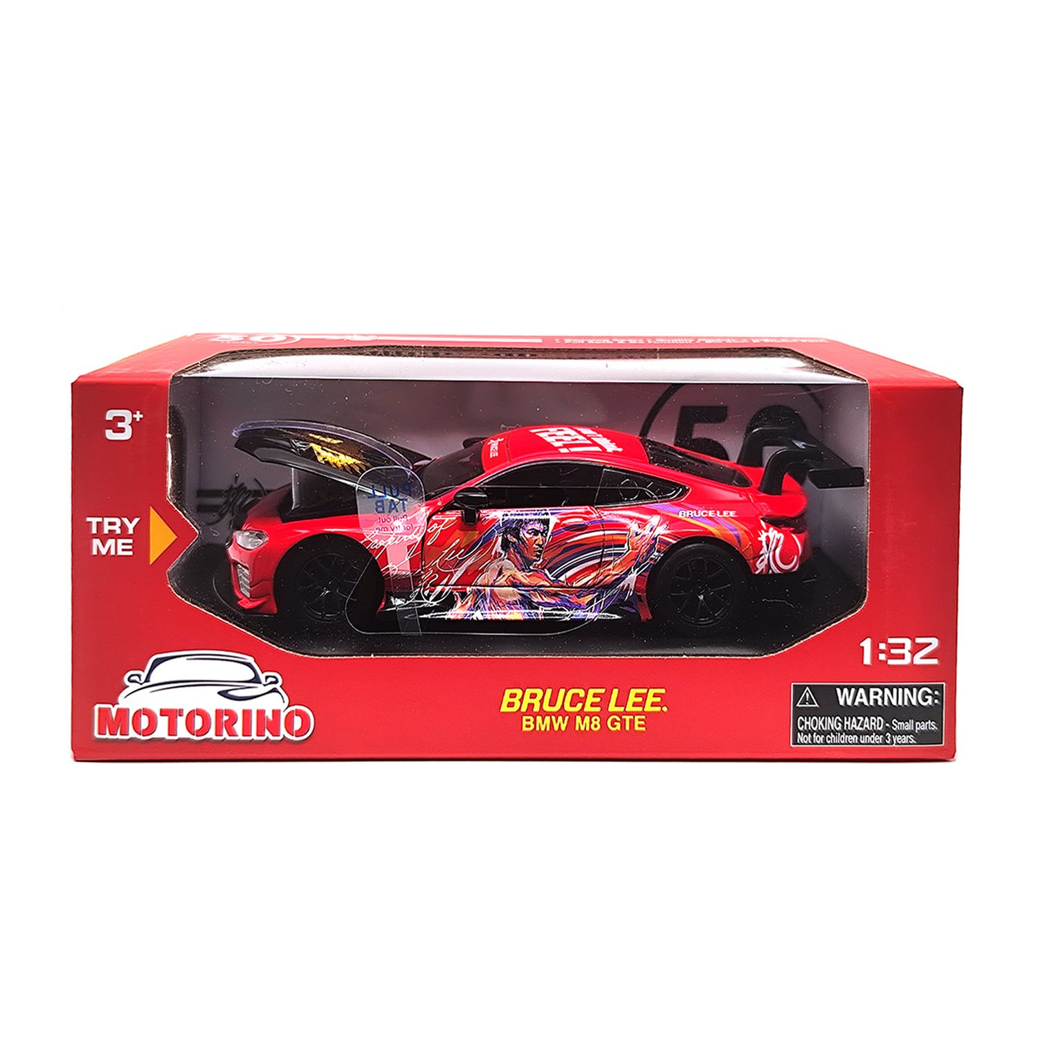 Bmw M8 Gte 2018 (Bruce Lee 50Th Anniversary Red) Model | 1:32 - Image 4