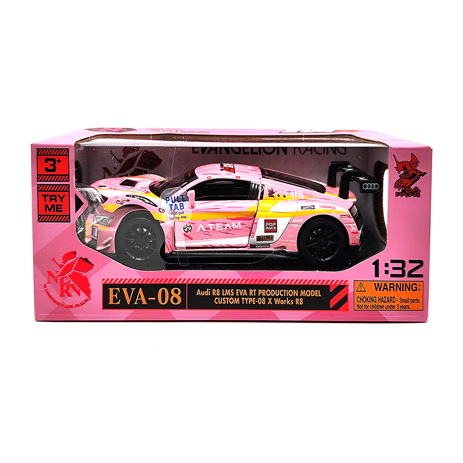 Audi R8 Lms Eva Rt Production Model Custom Type-08 X Works R8 Model — Pink | 1:32 - Image 4