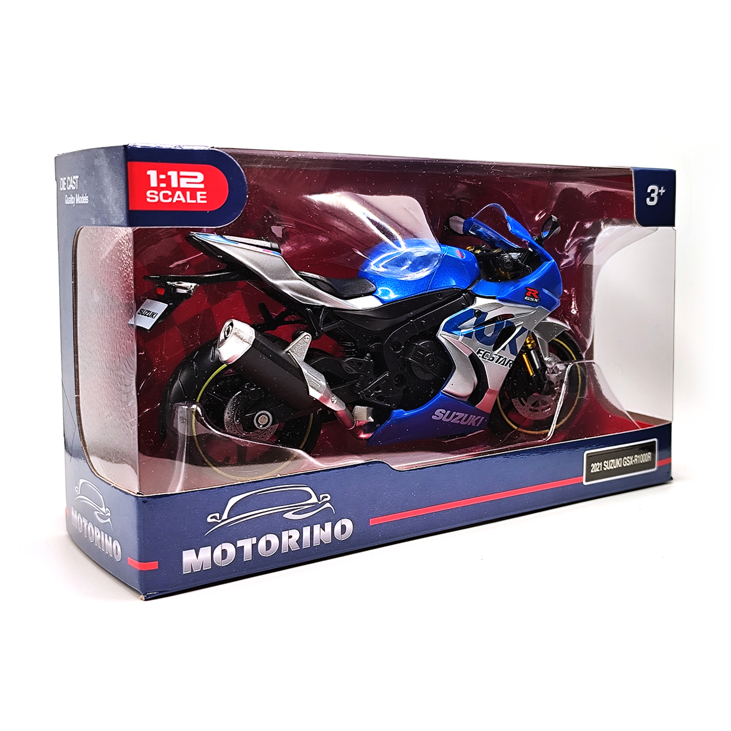 Suzuki Gsx R1000R (Racing) Metal Motorcycle Model | 1:12 - Image 5