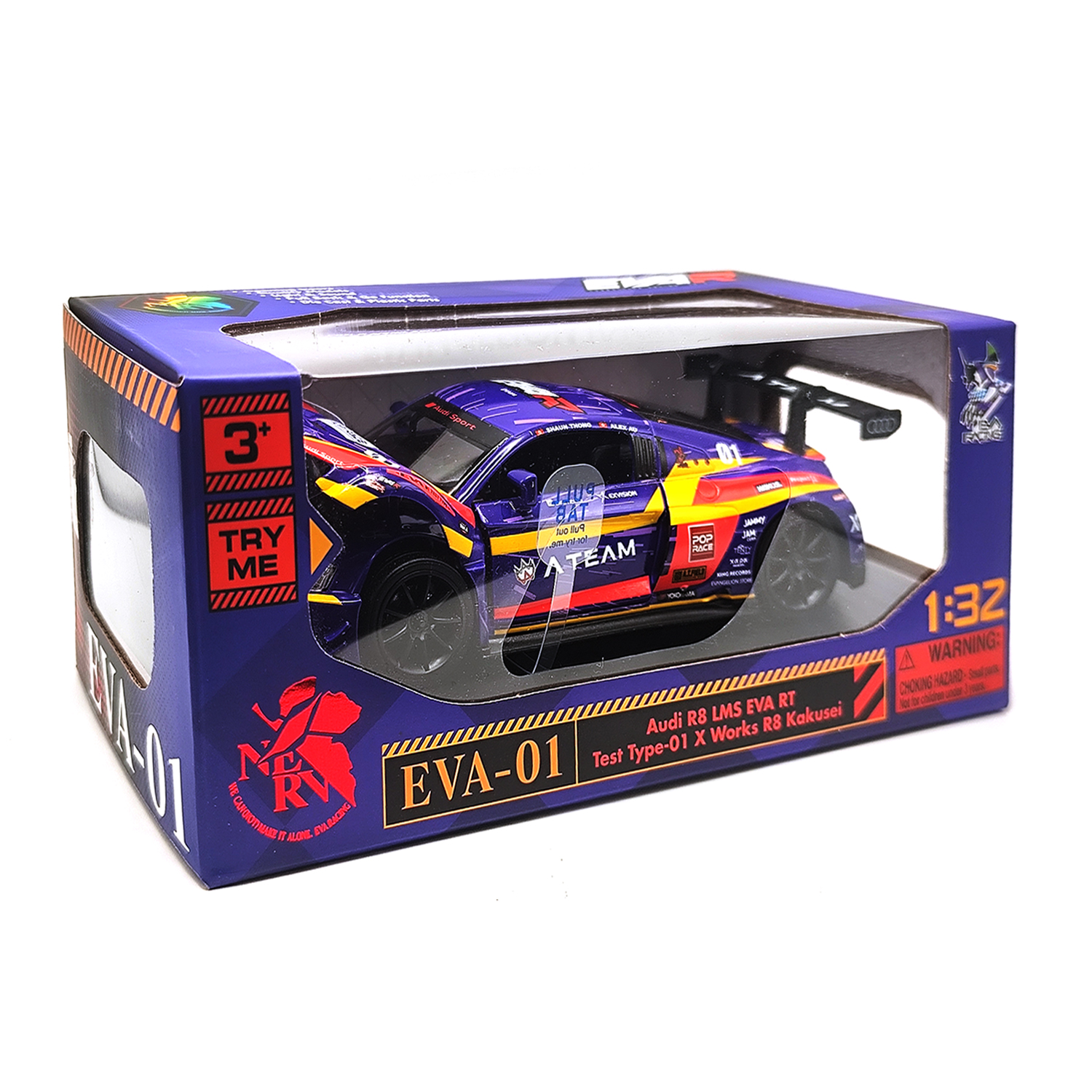 Audi R8 Lms Eva Rt Test Type-01 Kakusei X Works R8 Model — Blue | 1:32 - Image 5