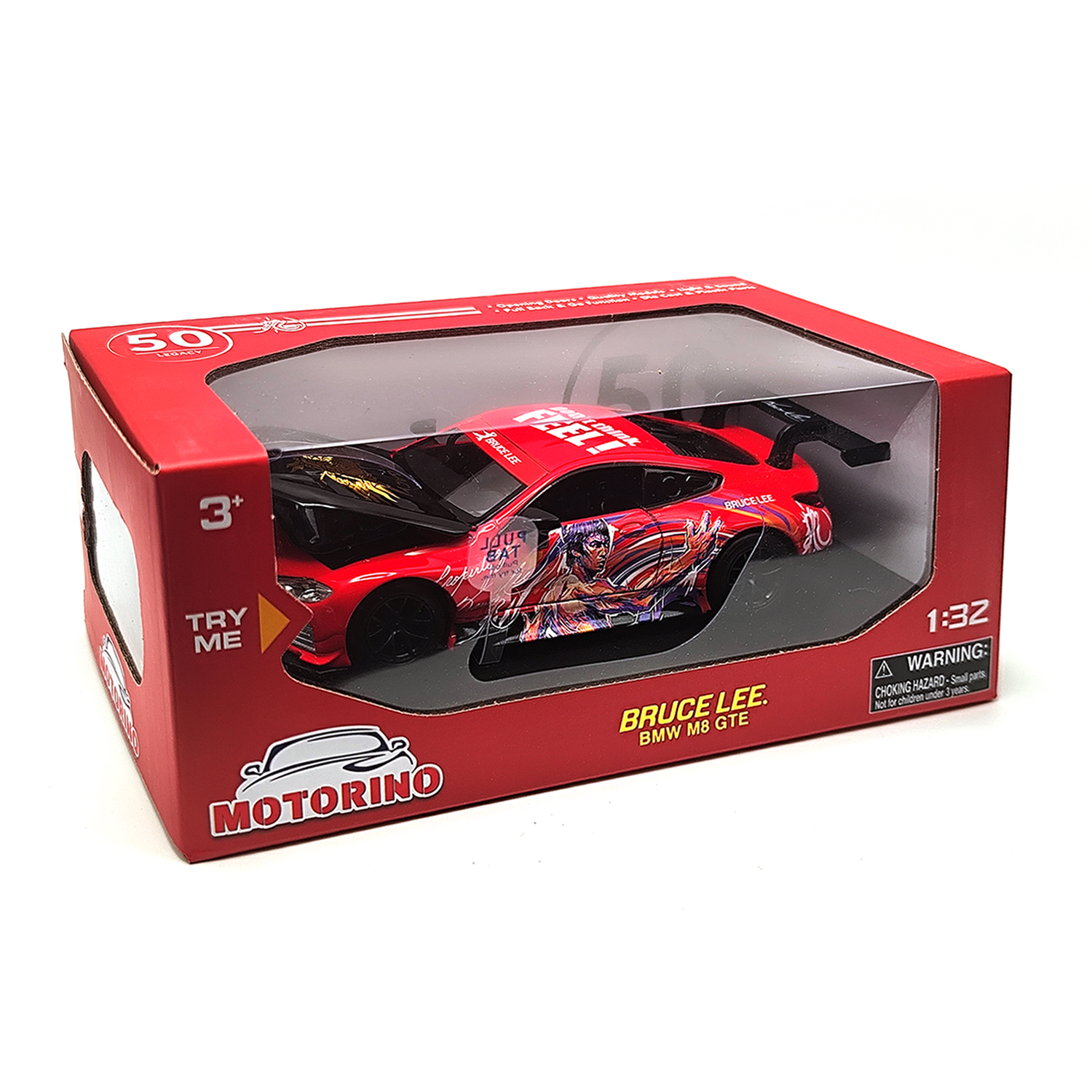 Bmw M8 Gte 2018 (Bruce Lee 50Th Anniversary Red) Model | 1:32 - Image 5