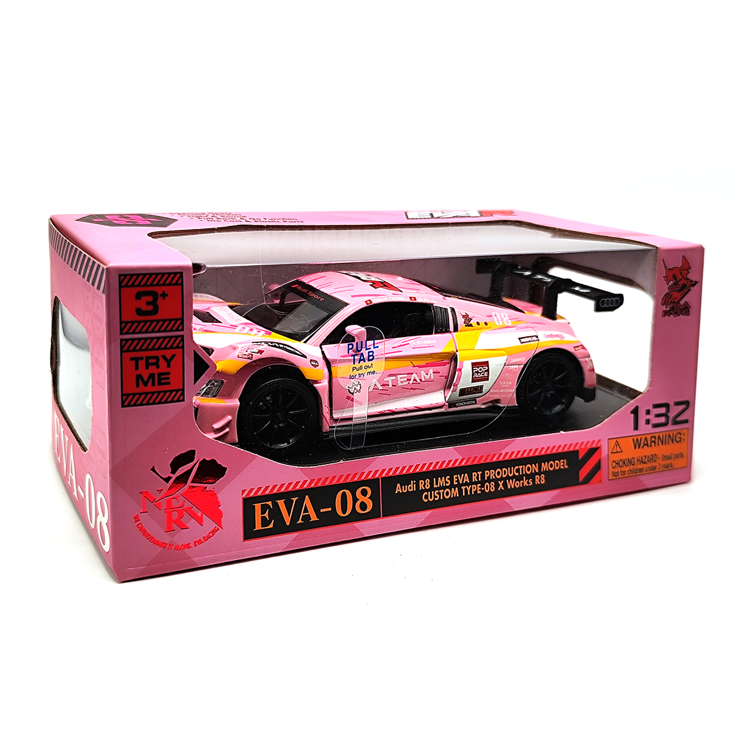 Audi R8 Lms Eva Rt Production Model Custom Type-08 X Works R8 Model — Pink | 1:32 - Image 5